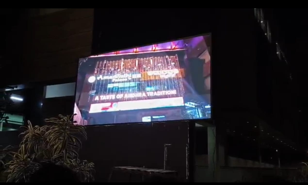 Bright digital out-of-home advertising display